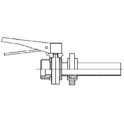 Anstechscheibenventil für Zapflochklappe Gr. 37 / DN32