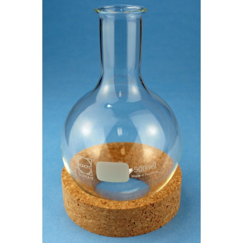 Rundkolben 100ml Enghals ohne Schliff